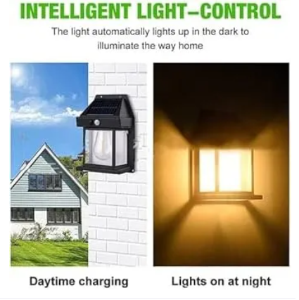 LED Solar Wall Lamp Bulb Outdoor Waterproof Up and Down Lighting - Image 4