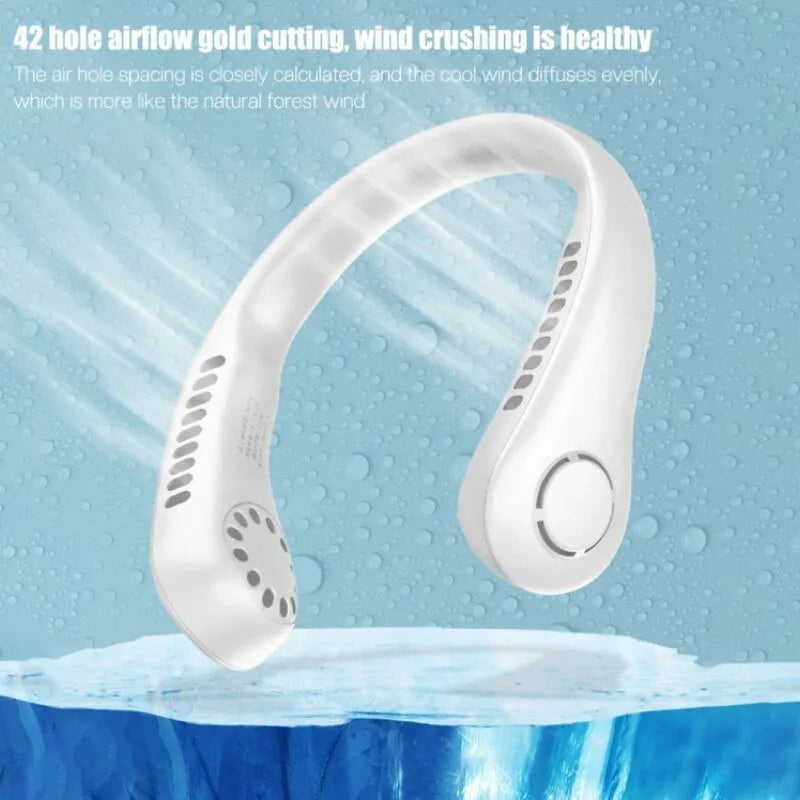 Mini Neck Bladeless Rechargeable Cooling Fan - Image 5