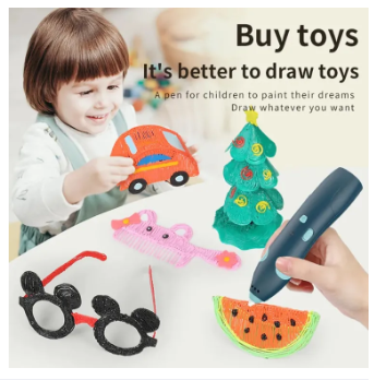 3D Pen for 3D Printing, PCL Drawing Pen, USB Chargeable with Safe PCL Filament - Image 2