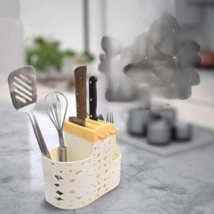 Multi-Function Drain Cutlery & Spoon Holder for Kitchen Organization