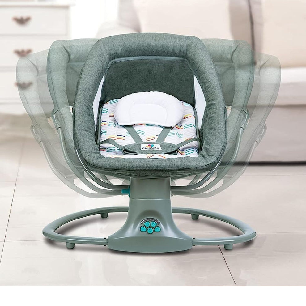 Mastela 3-in-1 Electric Swing and Bassinet - Dark Gray - Image 6
