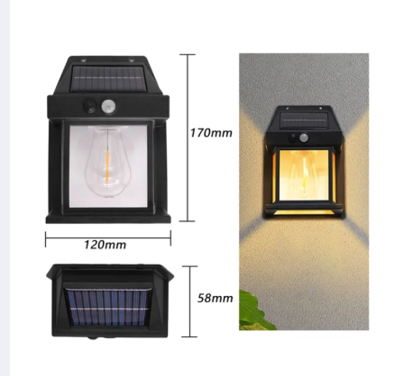 LED Solar Wall Lamp Bulb Outdoor Waterproof Up and Down Lighting - Image 6