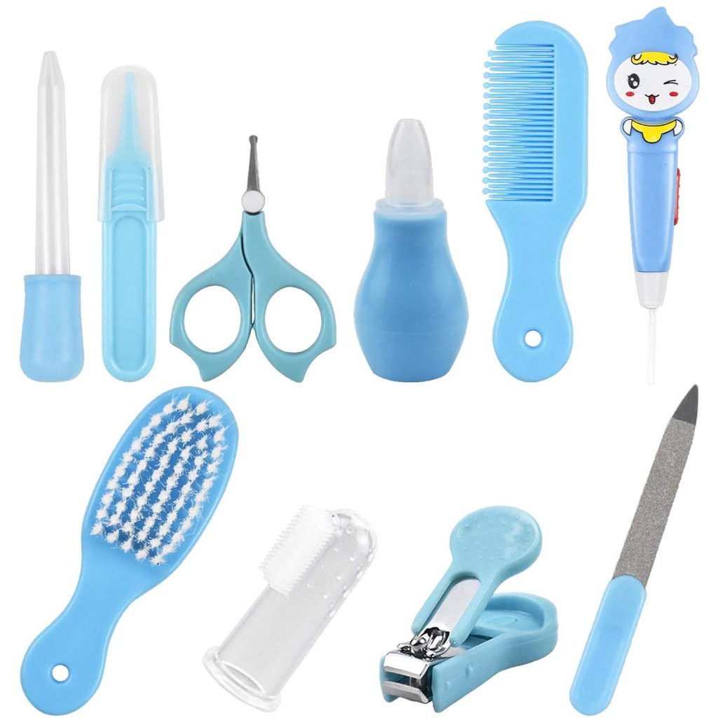 10 Pcs Baby Grooming & Nail Care Set with Healthcare Accessories - Image 3