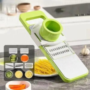 Stainless Steel Vegetable Cutter Green Kitchen Tool