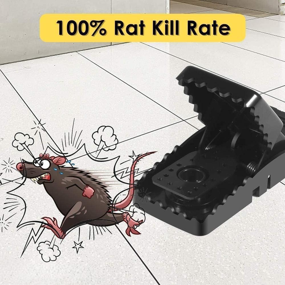 Heavy Duty Mouse Trap Black ABS Plastic 3 Pack - Image 5