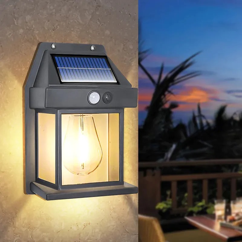 LED Solar Wall Lamp Bulb Outdoor Waterproof Up and Down Lighting - Image 2