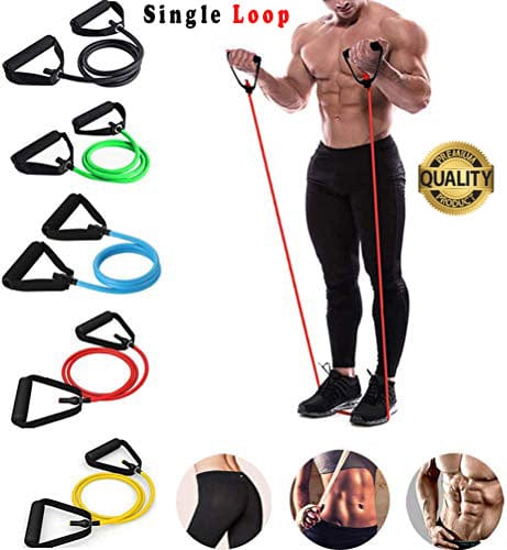Latex Elastic Resistance Bands with Handles for Gym, Yoga and Fitness - Image 2