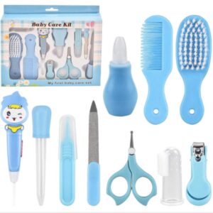 10 Pcs Baby Grooming & Nail Care Set with Healthcare Accessories
