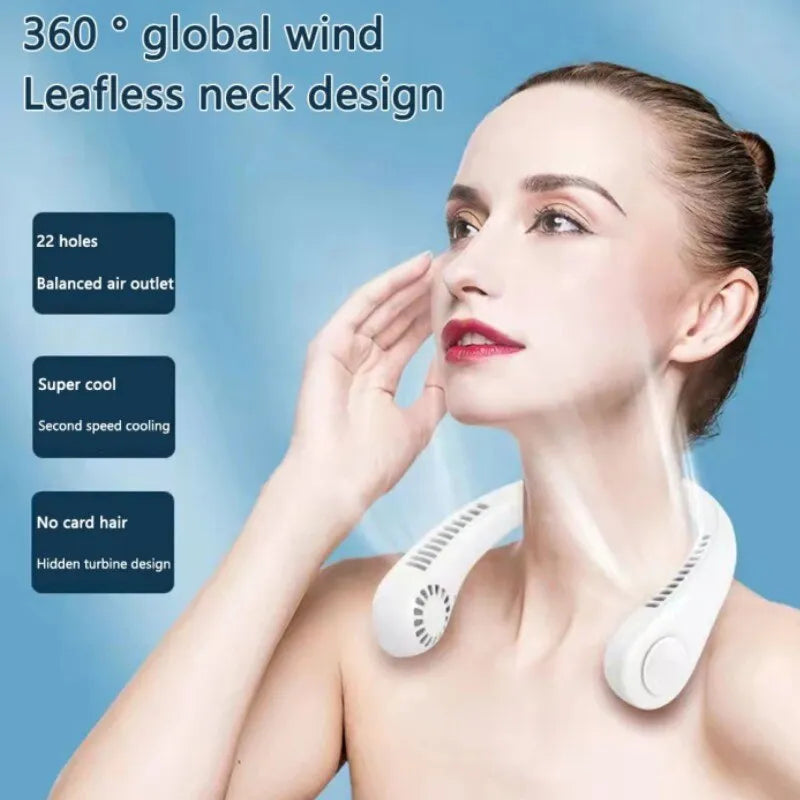 Mini Neck Bladeless Rechargeable Cooling Fan - Image 7