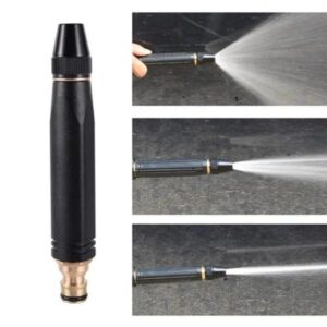 Premium Metal Water Nozzle Black Adjustable Spray