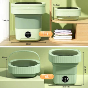 11L Foldable Washing Machine – Lightweight & Compact Mini Washer