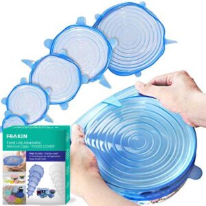 6Pcs Universal Food Silicone Cover Silicone Stretch Lids For Cookware Reusable Stretch Lids silicone lid covers silicone lids