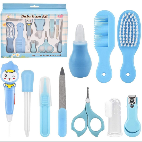 10 Pcs Baby Grooming & Nail Care Set with Healthcare Accessories - Image 2