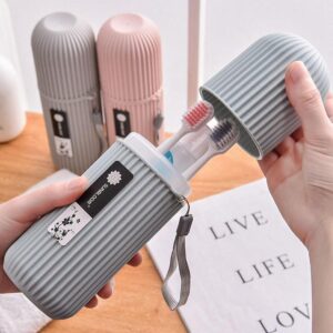 Portable Toothpaste Toothbrush Protect Holder Case for Travel and Camping
