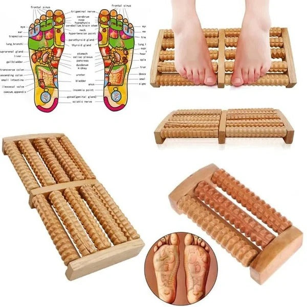 Traditional Wooden Roller Foot Massager - Image 2