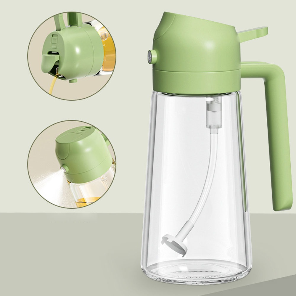 2-In-1 Oil Sprayer Bottle For Kitchen - Kitchen Accessory Designed For Cooking Oil Dispensing And Food Preparation Routine - Image 3