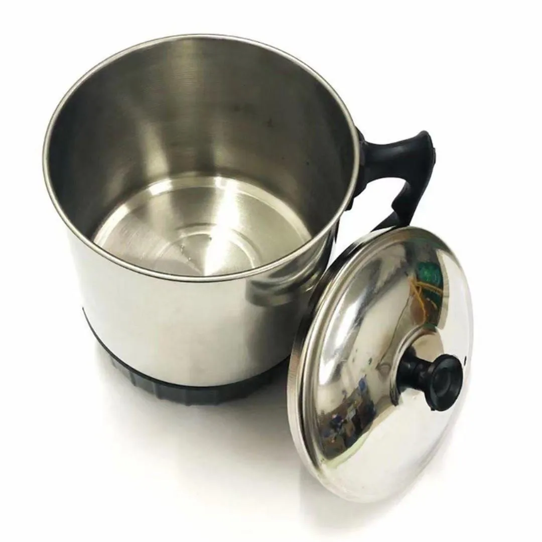Electric Kettle Stainless Steel Black 50ml - Image 3