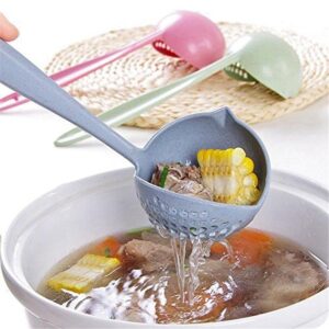 2 in 1 Plastic Draining Colander Soup Spoon & Strainer