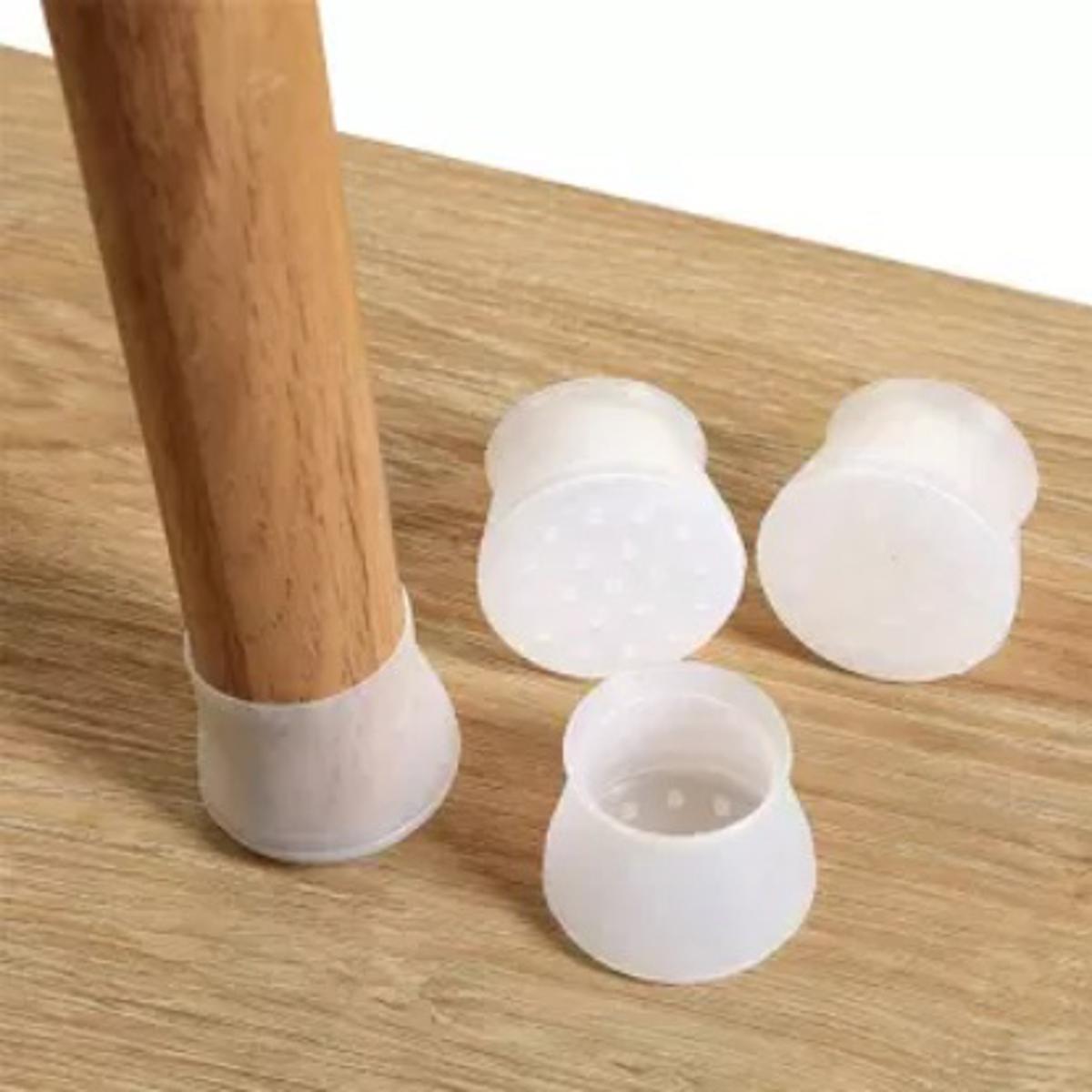 Pack of 4 Silicone Chair Leg Cap - Furniture Table Feet Cover Bottom Pad - Rubber Floor Protector - Anti-Slip Sturdy Slider Glide Easily Move Eliminate Noise Waterproof - Image 2