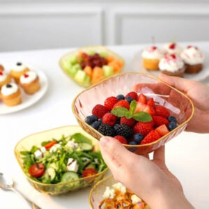Crystal Acrylic Dining Plate - Shatter-Resistant Tableware
