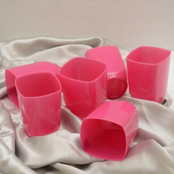6PCs Plastic Square Water Glass Set - Image 5