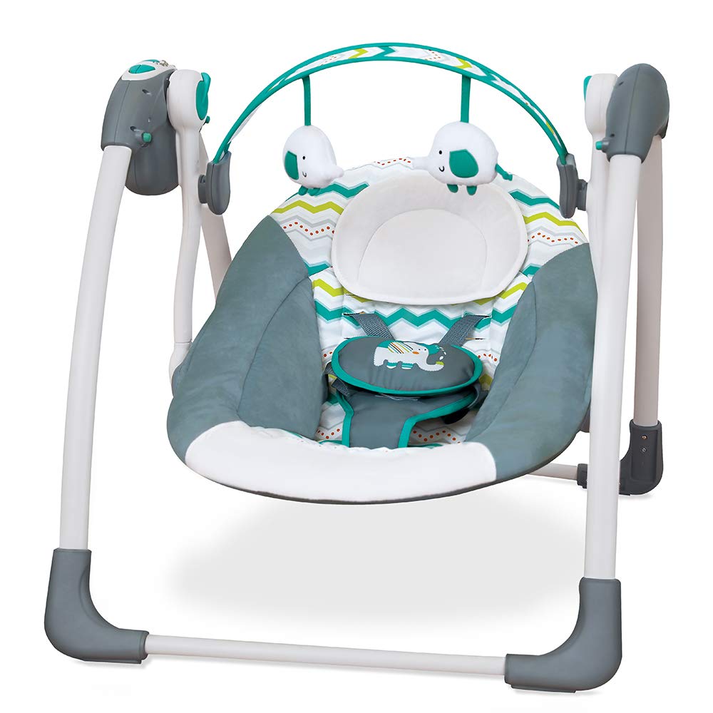 Mastela Deluxe Portable Swing Blue & Grey - Image 2