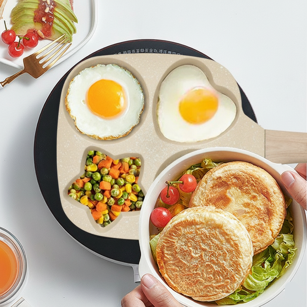 4 Portion Marble Coated Frying Pan - Image 4