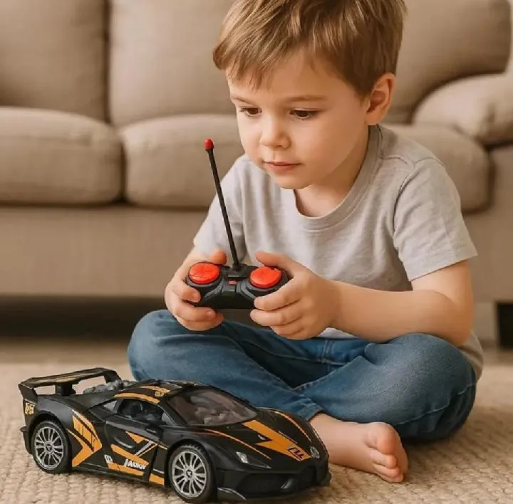 Blue RC Car for Kids with Electric Drive