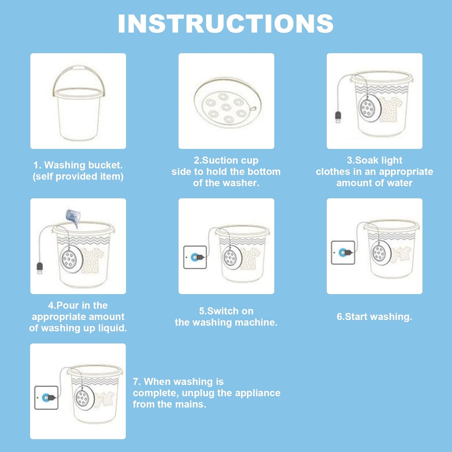 Mini Portable USB Washing Machine for Travel and Small Spaces - Image 6