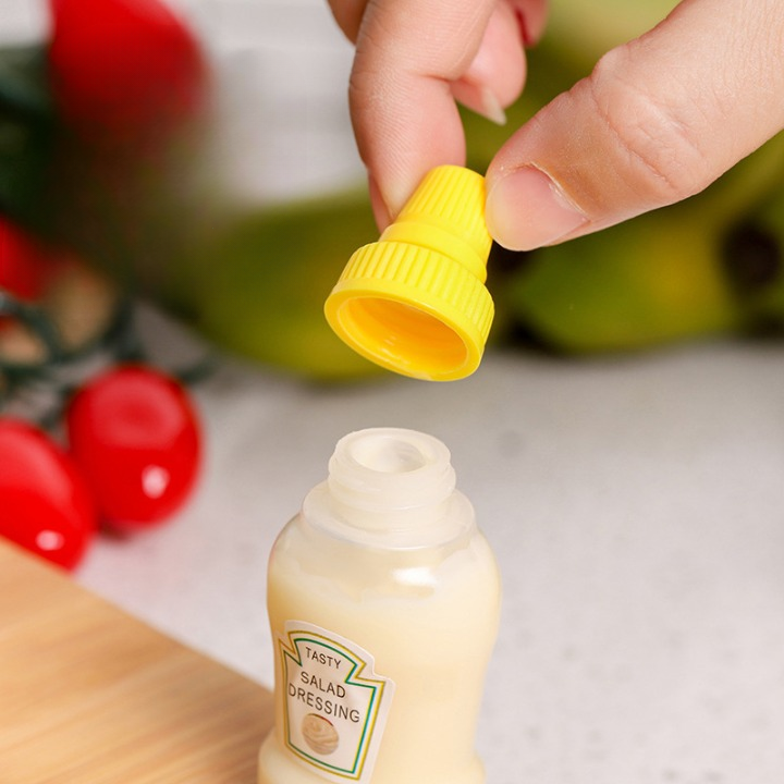Pack of 2 Mini Sauce Bottles - Portable Condiment Dispensers - Image 4