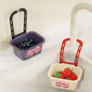 Hanging Sink Strainer Basket for Kitchen Organization