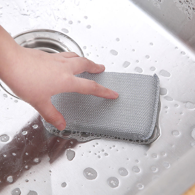 4PC Kitchen Dishwashing Steel Sponge - Image 5