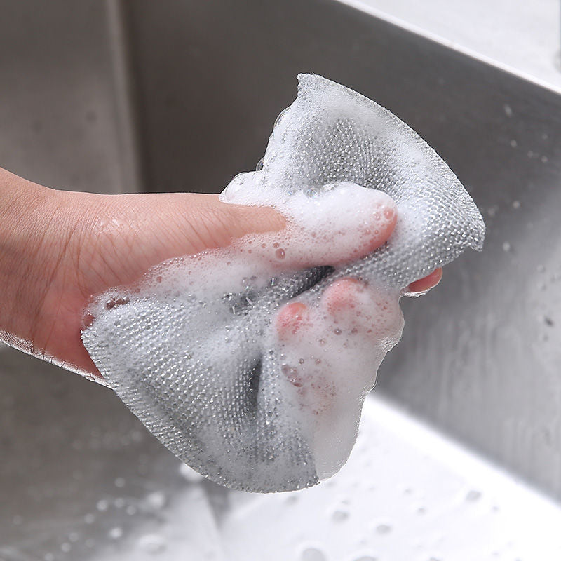 4PC Kitchen Dishwashing Steel Sponge - Image 4