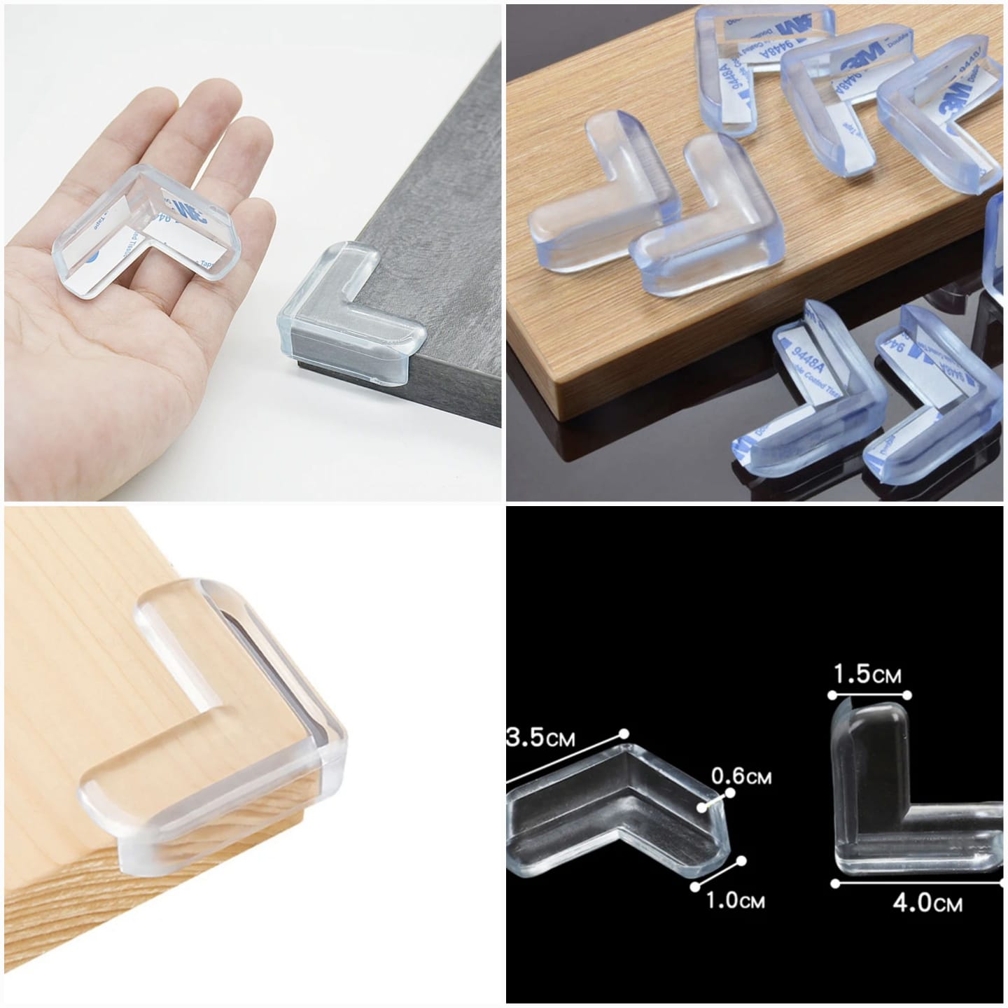 4Pcs Table Corner Protector Set Baby Safety Furniture Guard