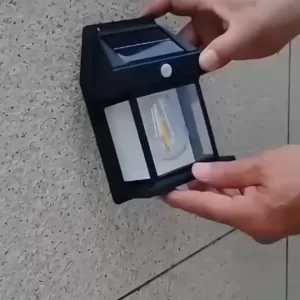 LED Solar Wall Lamp Bulb Outdoor Waterproof Up and Down Lighting