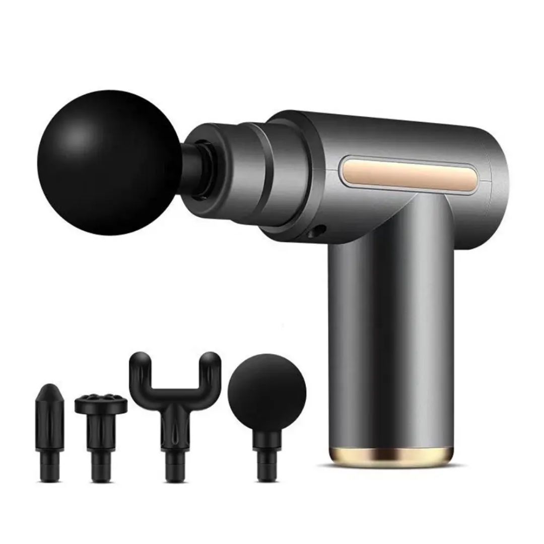 5-in-1 Multifunctional Electric Deep Tissue Massage Gun with 6 Speeds and 4 Heads - Image 5