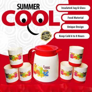 7pcs Insulated Water Jug and Glass Set