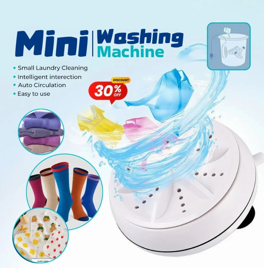 Mini Portable USB Washing Machine for Travel and Small Spaces