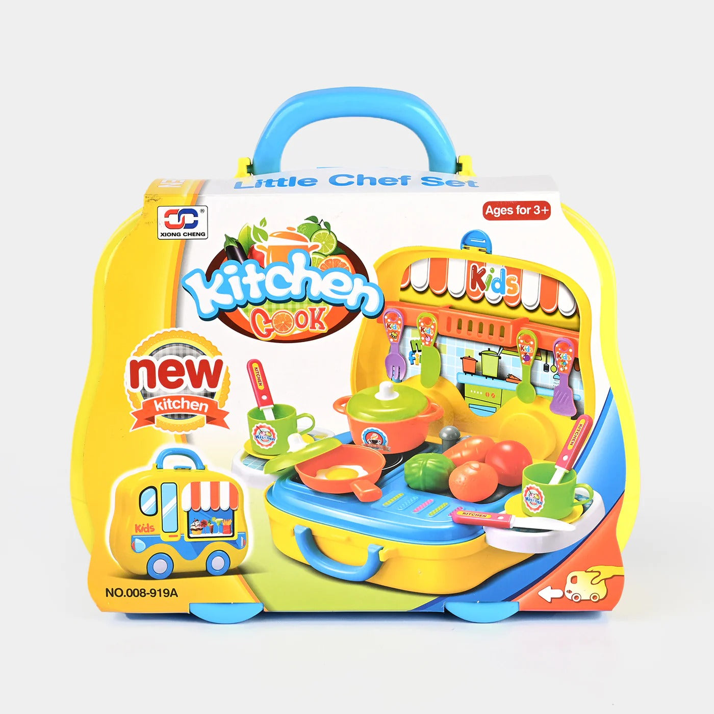 26-Piece Little Chef Toy Set in Briefcase – Kids’ Role Play Cooking & Kitchen Playset - Image 2
