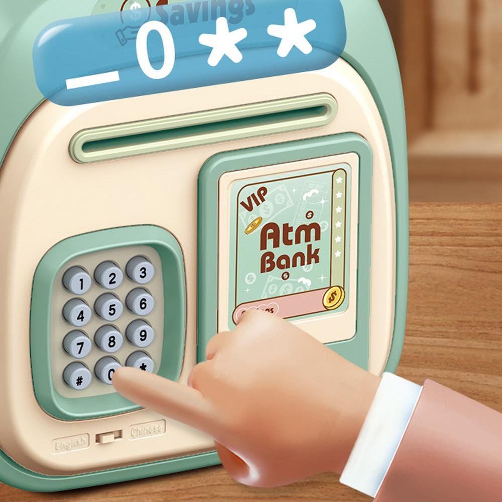 Kids Electronic ATM Cash Bank with Password Lock - Image 2