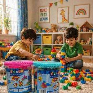 Colorful Building Blocks Toy Set for Kids & Toddlers