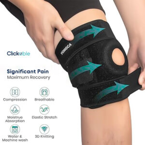 Adjustable Knee Cap Support Brace with Patella Gel Pads and Side Springs