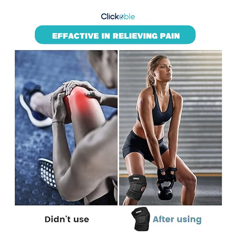 Adjustable Knee Cap Support Brace with Patella Gel Pads and Side Springs - Image 5