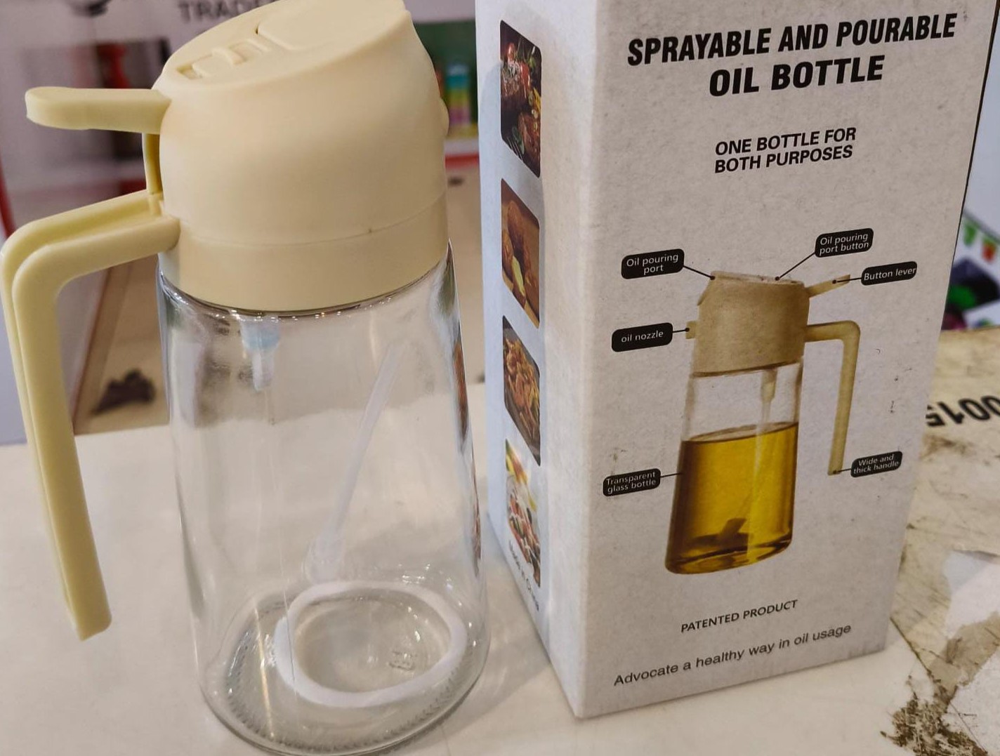 2-In-1 Oil Sprayer Bottle For Kitchen - Kitchen Accessory Designed For Cooking Oil Dispensing And Food Preparation Routine - Image 2