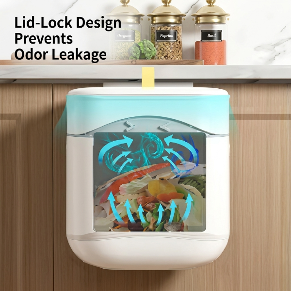Mini Wall-Mounted Kitchen Trash Bin - Image 4