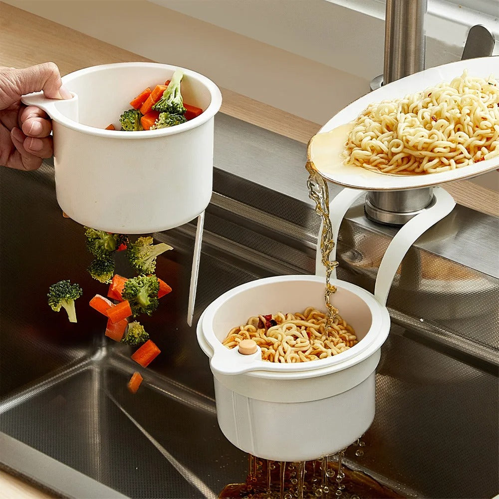 Sink Hanging Strainer Basket for Kitchen Organization
