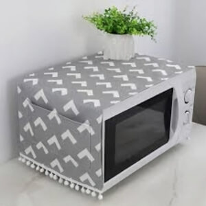 Dust proof Fabric Microwave Oven Cover with Storage Pockets