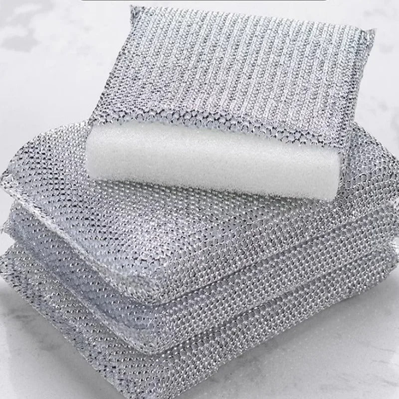 4PC Kitchen Dishwashing Steel Sponge - Image 6