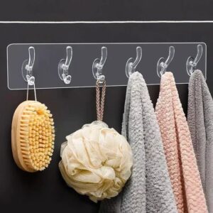 Heavy Duty Transparent Adhesive Hooks