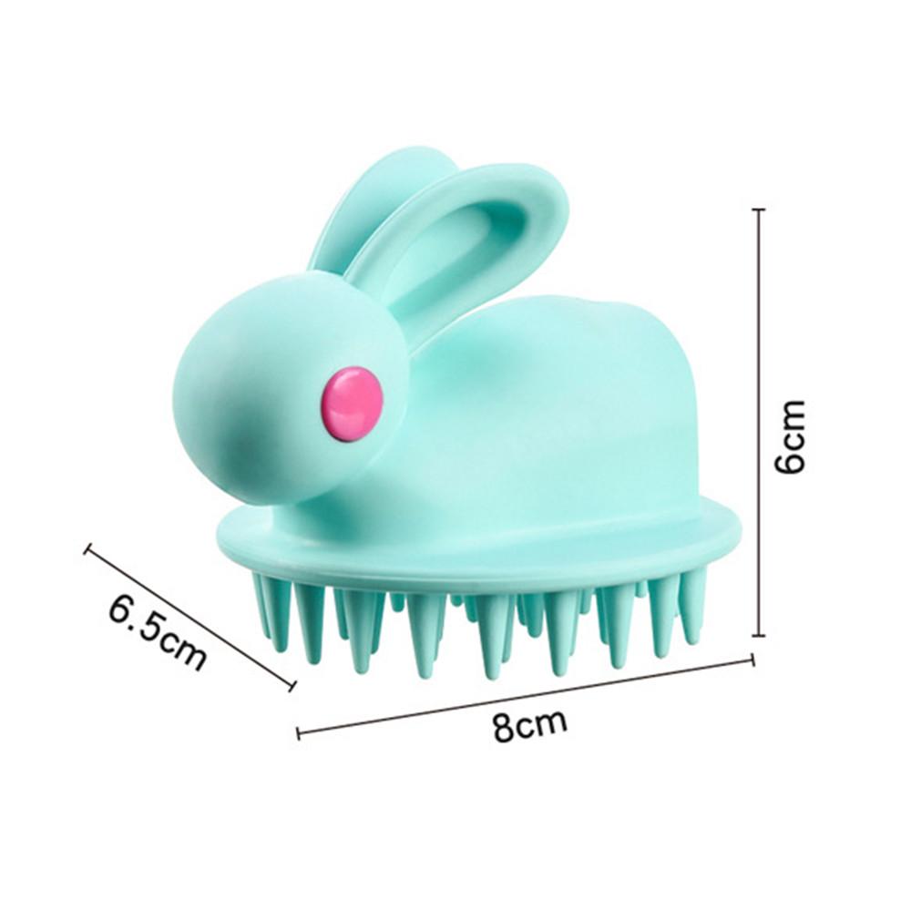 Rabbit Shaped Soft Silicon Hair Massager and Shampoo Washing Brush - Image 5
